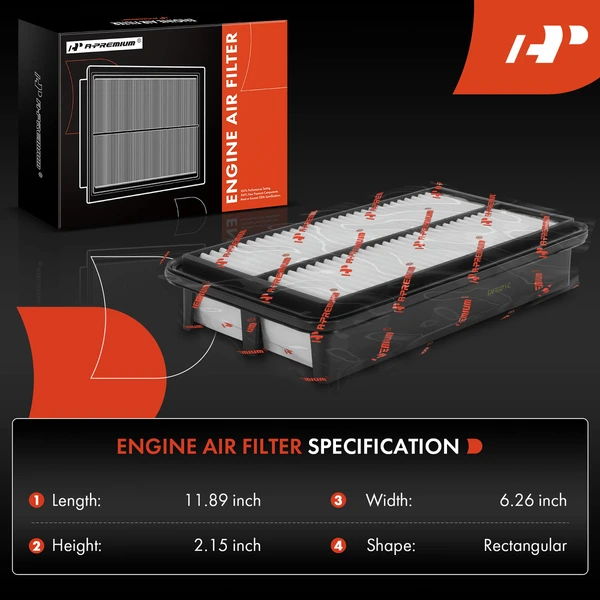 Engine & Activated Carbon Cabin Air Filter for Kia Sedona 2011-2012 2014 3.5L