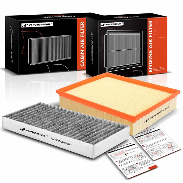 3 Pcs Engine & Activated Carbon Cabin Air Filter for Jeep Liberty 2008-2012 Dodge Nitro