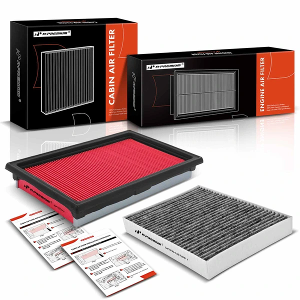 Engine & Activated Carbon Cabin Air Filter for 2014-2018 INFINITI Q50
