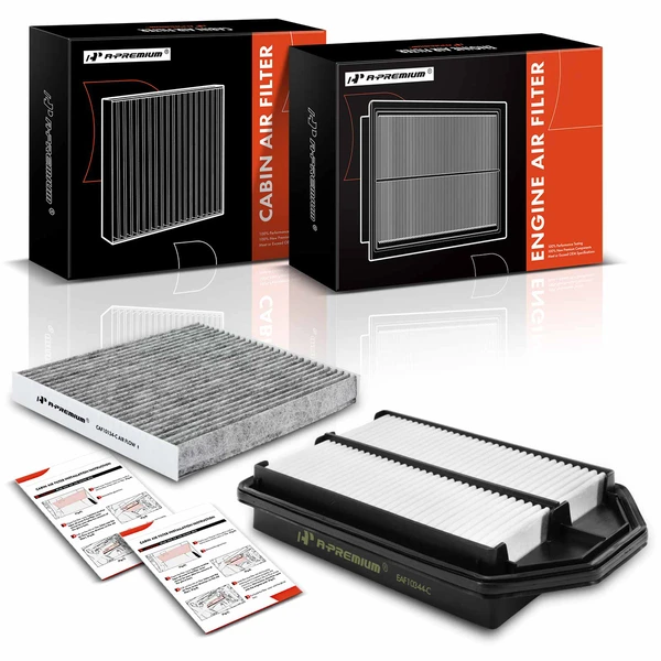 Engine & Activated Carbon Cabin Air Filter for Honda CR-V 2007-2009 L4 2.4L