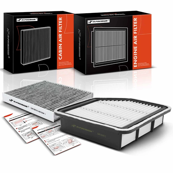 Engine & Activated Carbon Cabin Air Filter for Lexus IS350 2014-2015 V6 3.5L