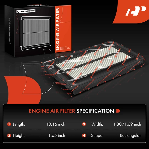 Engine & Activated Carbon Cabin Air Filter for Honda Accord 08-12 Acura TSX 10-14 TL
