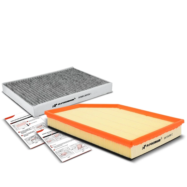 Engine & Activated Carbon Cabin Air Filter for 2007-2010 2015-2016 Volvo S80