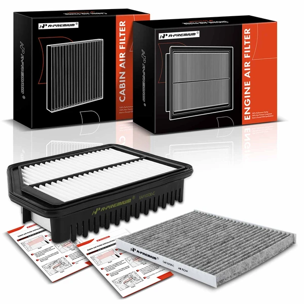 Engine & Activated Carbon Cabin Air Filter for Hyundai Tucson Kia Forte Sportage