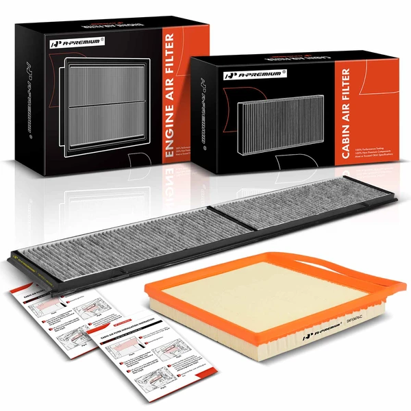 Engine & Activated Carbon Cabin Air Filter for 335i 07-11 335i xDrive 09-11 135i