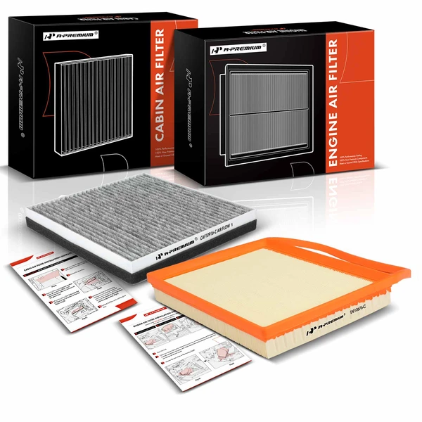 Engine & Activated Carbon Cabin Air Filter for BMW Z4 2009-2016 3.0L Turbocharged