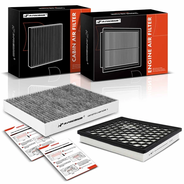 Engine & Activated Carbon Cabin Air Filter for Buick Allure Chevrolet Malibu