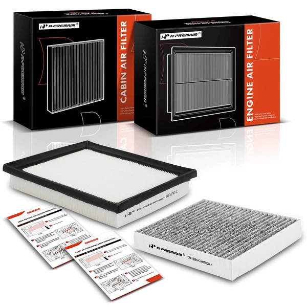 Engine & Activated Carbon Cabin Air Filter for 2016-2018 Toyota RAV4