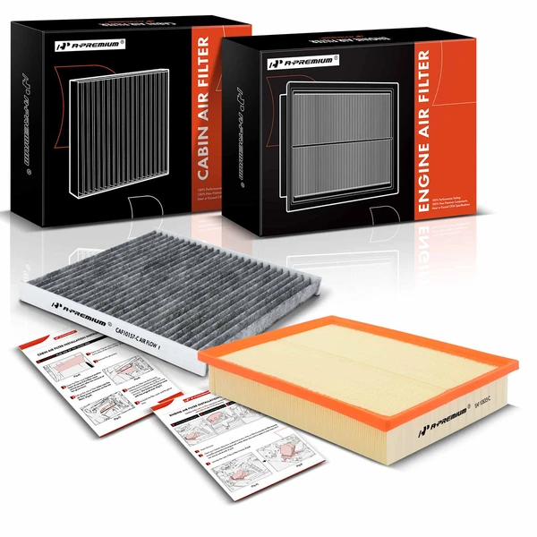 Engine & Activated Carbon Cabin Air Filter for Toyota FJ Cruiser 2010-2014