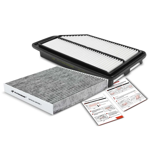 Engine & Activated Carbon Cabin Air Filter for Honda Odyssey 2011-2017 3.5L