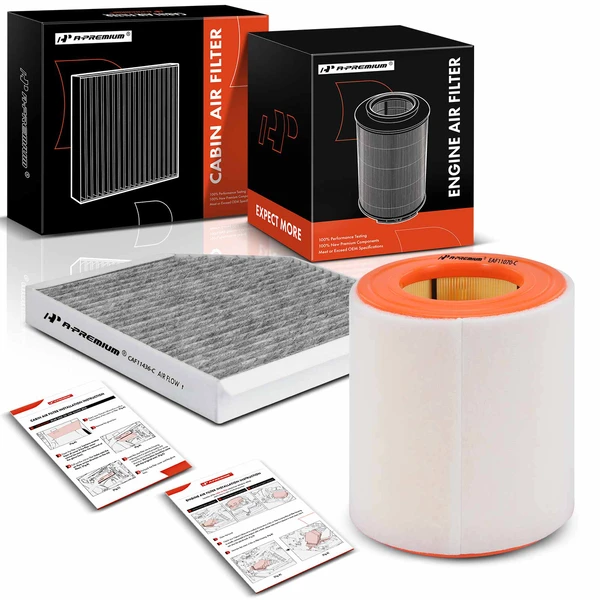 Engine & Activated Carbon Cabin Air Filter for Audi A6 A7 Quattro S6 S7