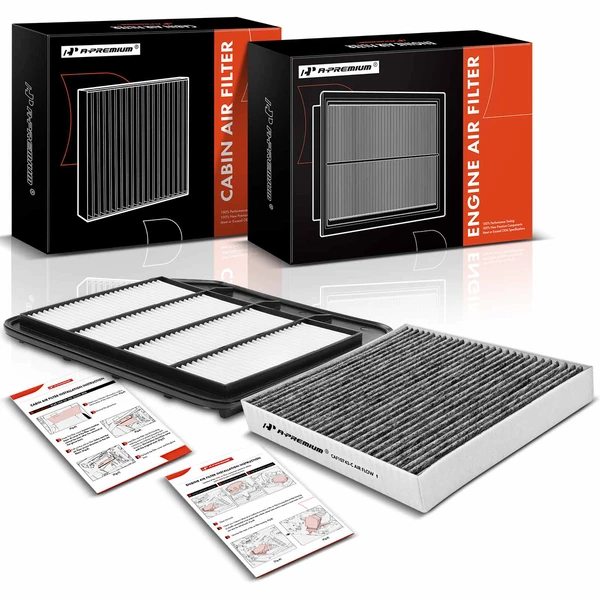 Engine & Activated Carbon Cabin Air Filter for INFINITI QX56 Nissan Armada