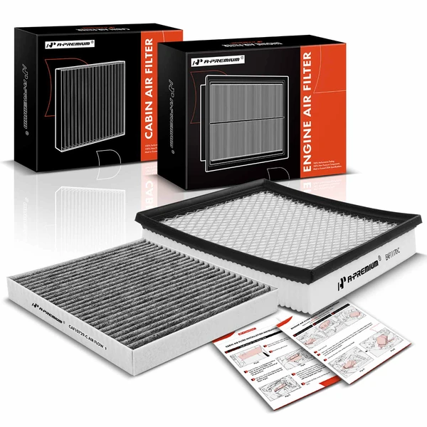 Engine & Activated Carbon Cabin Air Filter for Chrysler 200 Dodge Avenger 3.6L