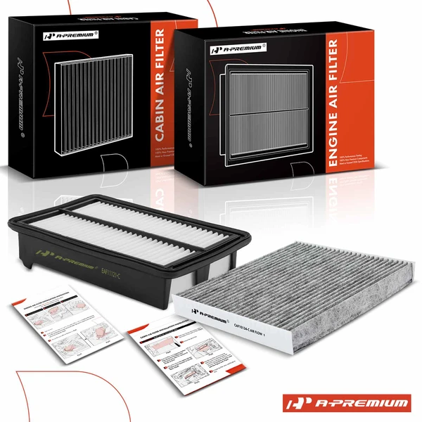 Engine & Activated Carbon Cabin Air Filter for Honda Civic 2012-2015 Acura ILX 2.4L