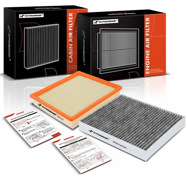 Engine & Activated Carbon Cabin Air Filter for Chevrolet Malibu Buick Regal