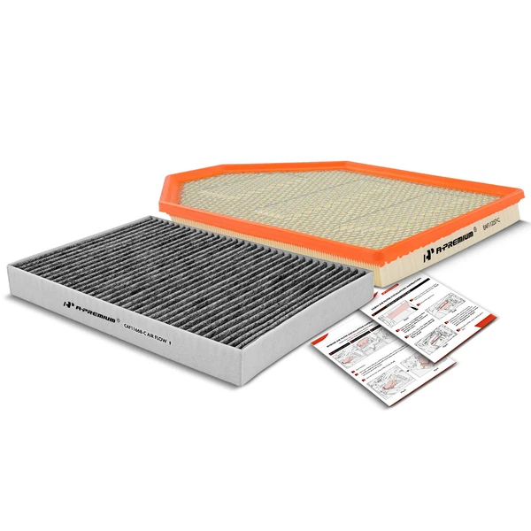 Engine & Activated Carbon Cabin Air Filter for 2011-2022 Dodge Challenger