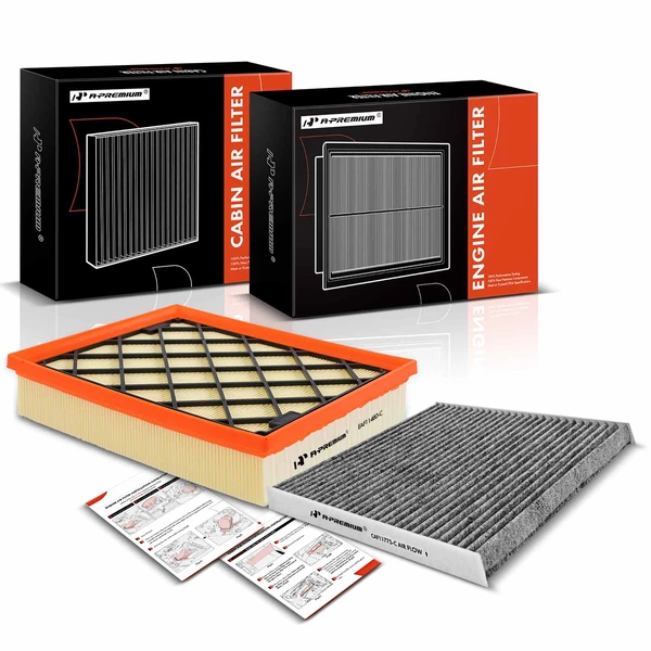 Engine & Activated Carbon Cabin Air Filter for Ford Edge Lincoln Nautilus