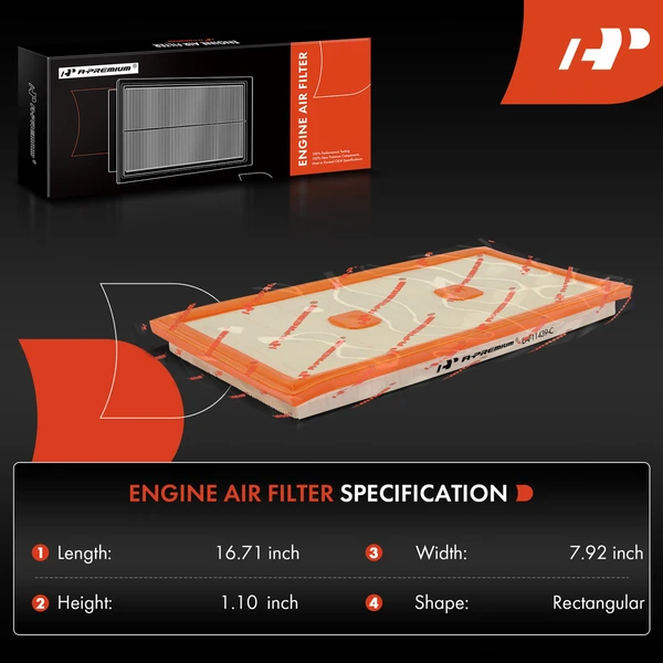Engine & Activated Carbon Cabin Air Filter for Mercedes-Benz GLE350 ML350
