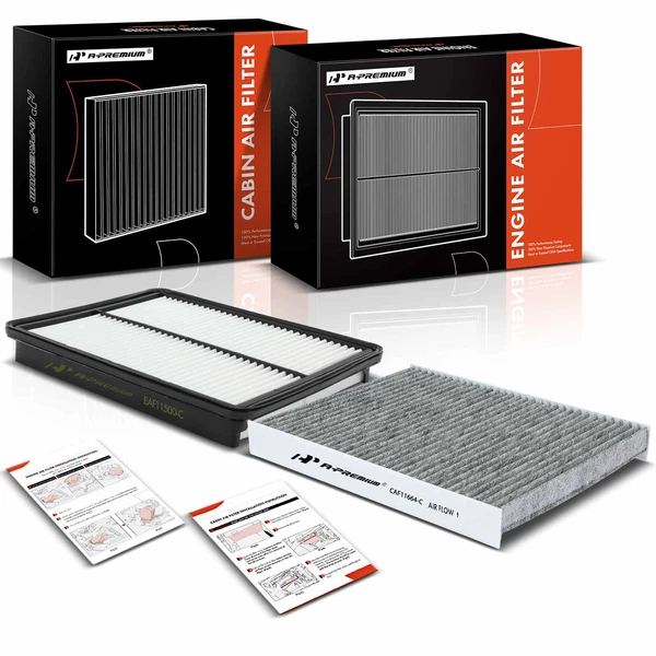 Engine & Activated Carbon Cabin Air Filter for 2014-2015 Kia Sorento