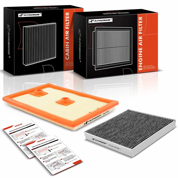 Engine & Activated Carbon Cabin Air Filter for Audi A3 Sportback e-tron