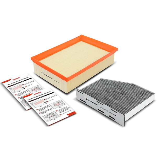 Engine & Activated Carbon Cabin Air Filter for Audi Q3 Volkswagen Tiguan