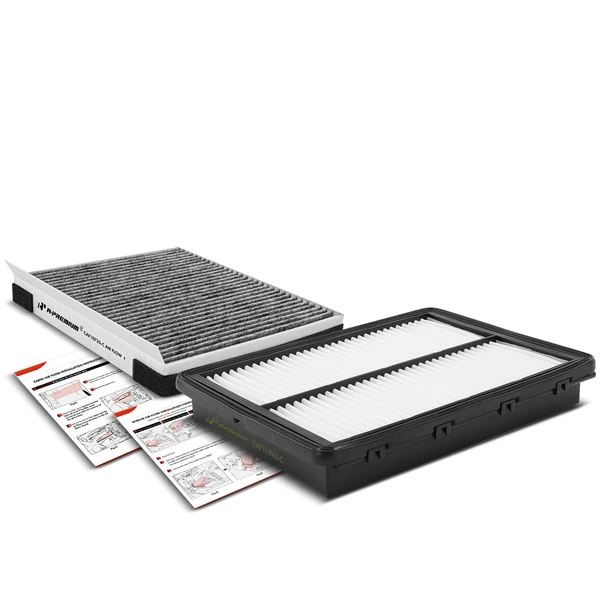 Engine & Activated Carbon Cabin Air Filter for Hyundai Santa Fe 2019-2020 Kia Telluride