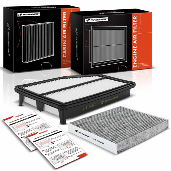 Engine & Activated Carbon Cabin Air Filter for Honda CR-V 2015-2016 L4 2.4L