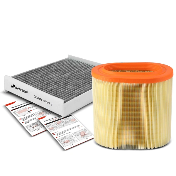 Engine & Activated Carbon Cabin Air Filter for Ford F-250 F-350 Super Duty