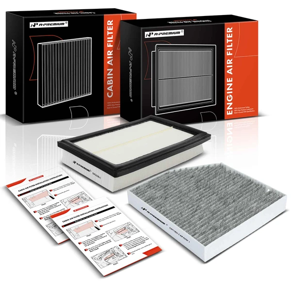 Engine & Activated Carbon Cabin Air Filter for Benz C300 GLC300 GLC350e 2.0L