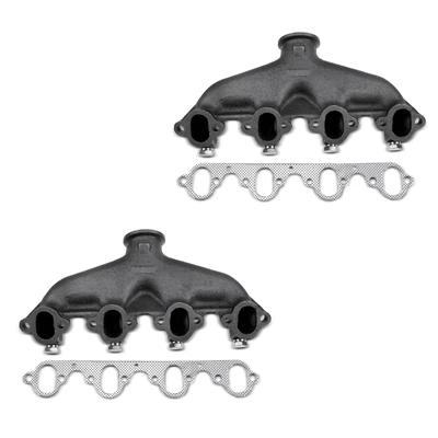 2 Pcs Left & Right Exhaust Manifold with Gasket