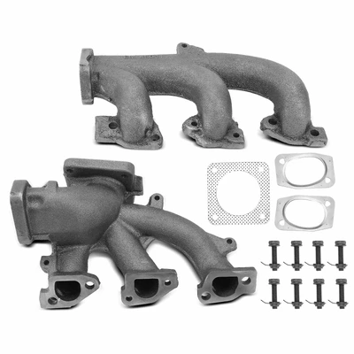 2 Pcs Left & Right Exhaust Manifold with Gasket