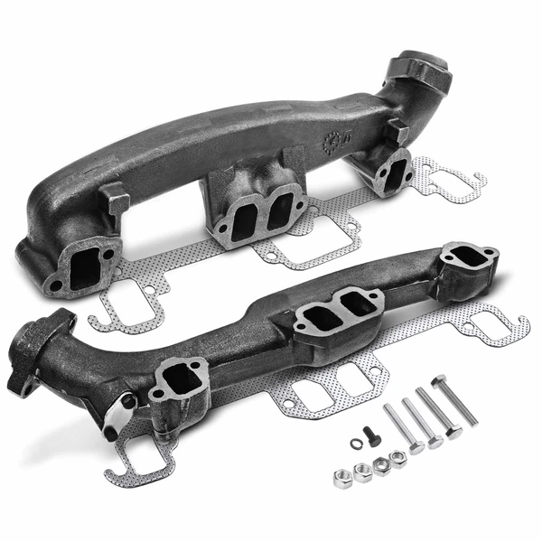 2 Pcs Left & Right Exhaust Manifold with Gasket for 1999-2003 Dodge Ram 3500 Van