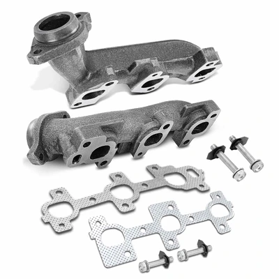 2 Pcs Left & Right Exhaust Manifold with Gasket