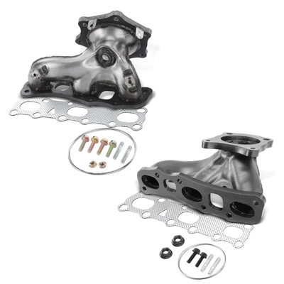 2 Pcs Left & Right Exhaust Manifold with Gasket