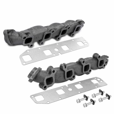 2 Pcs Left & Right Exhaust Manifold with Gasket