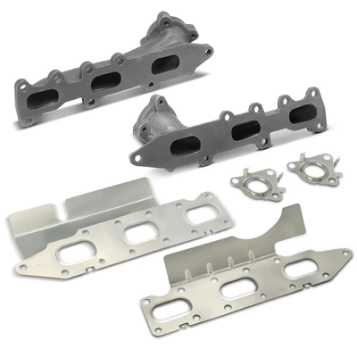 2 Pcs Left & Right Exhaust Manifold with Gasket