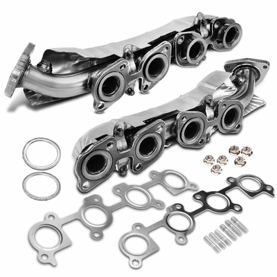 2 Pcs Left & Right Exhaust Manifold with Gasket