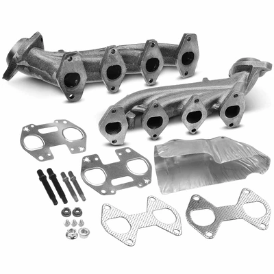 2 Pcs Left & Right Exhaust Manifold with Gasket