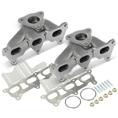 2 Pcs Left & Right Exhaust Manifold with Gasket