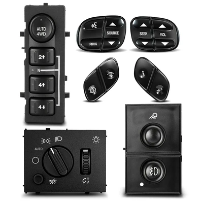 4x4 4WD Selector & Headlight & Fog Light Steering & Wheel Switches
