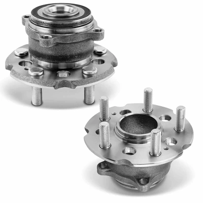 2 Pcs Rear Wheel Bearing & Hub Assembly