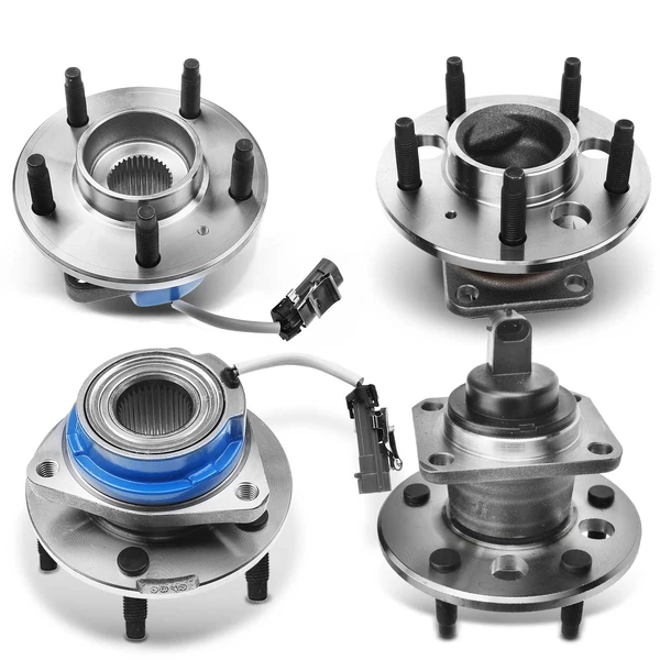 4 Pcs Front & Rear Wheel Bearing & Hub Assembly for Buick Olds Cadillac Pontiac FWD