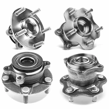 4 Pcs Front & Rear Wheel Bearing & Hub Assembly