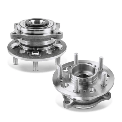2 Pcs Front Wheel Bearing & Hub Assembly