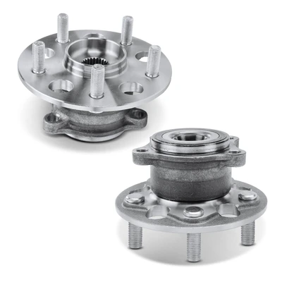 2 Pcs Rear Wheel Bearing & Hub Assembly
