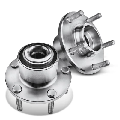 2 Pcs Front Wheel Bearing & Hub Assembly
