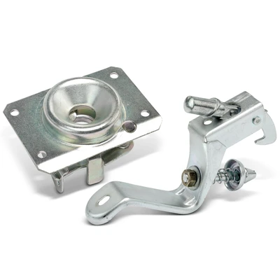 2 Pcs Front Upper & Lower Hood Latch Lock