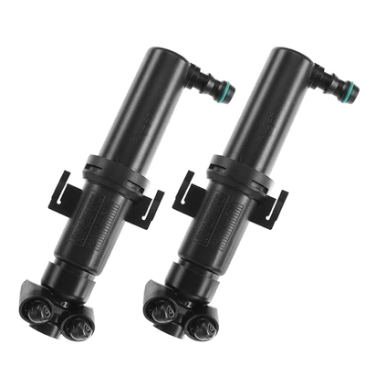 2 Pcs Front Headlight Washer Nozzles