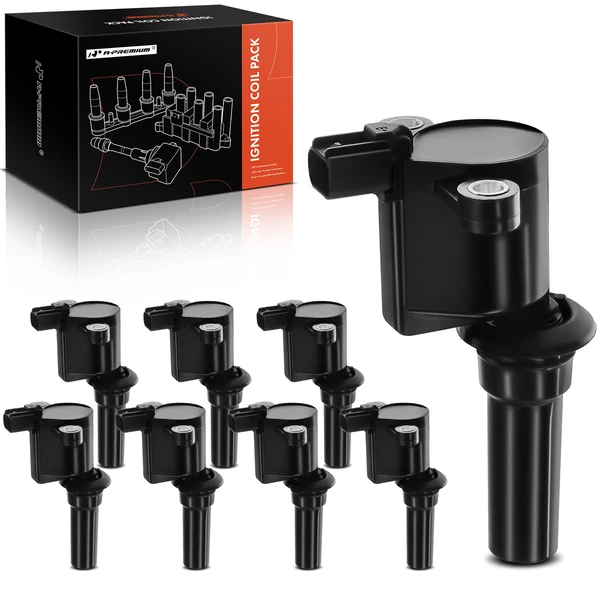A Set of 8-Pc Ignition Coil 2-Pin Terminal Rectangular A-Premium APIC0151