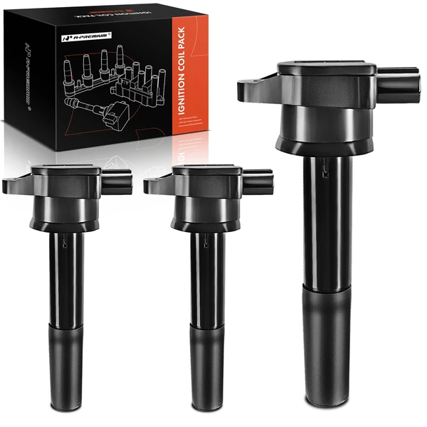 3-Pc Ignition Coil 3-Blade Terminal A-Premium IC0069